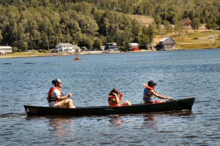 [Canoeing on the Lake]